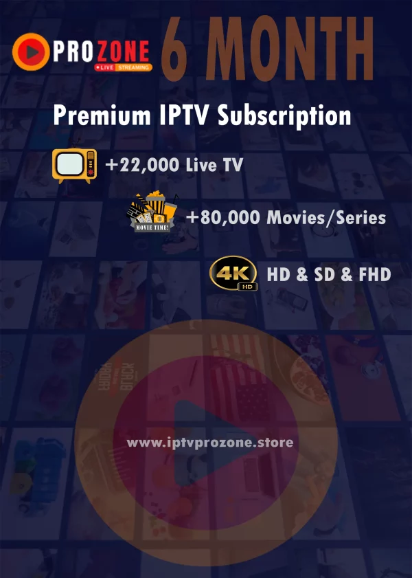 Premium IPTV Subscription 6-month